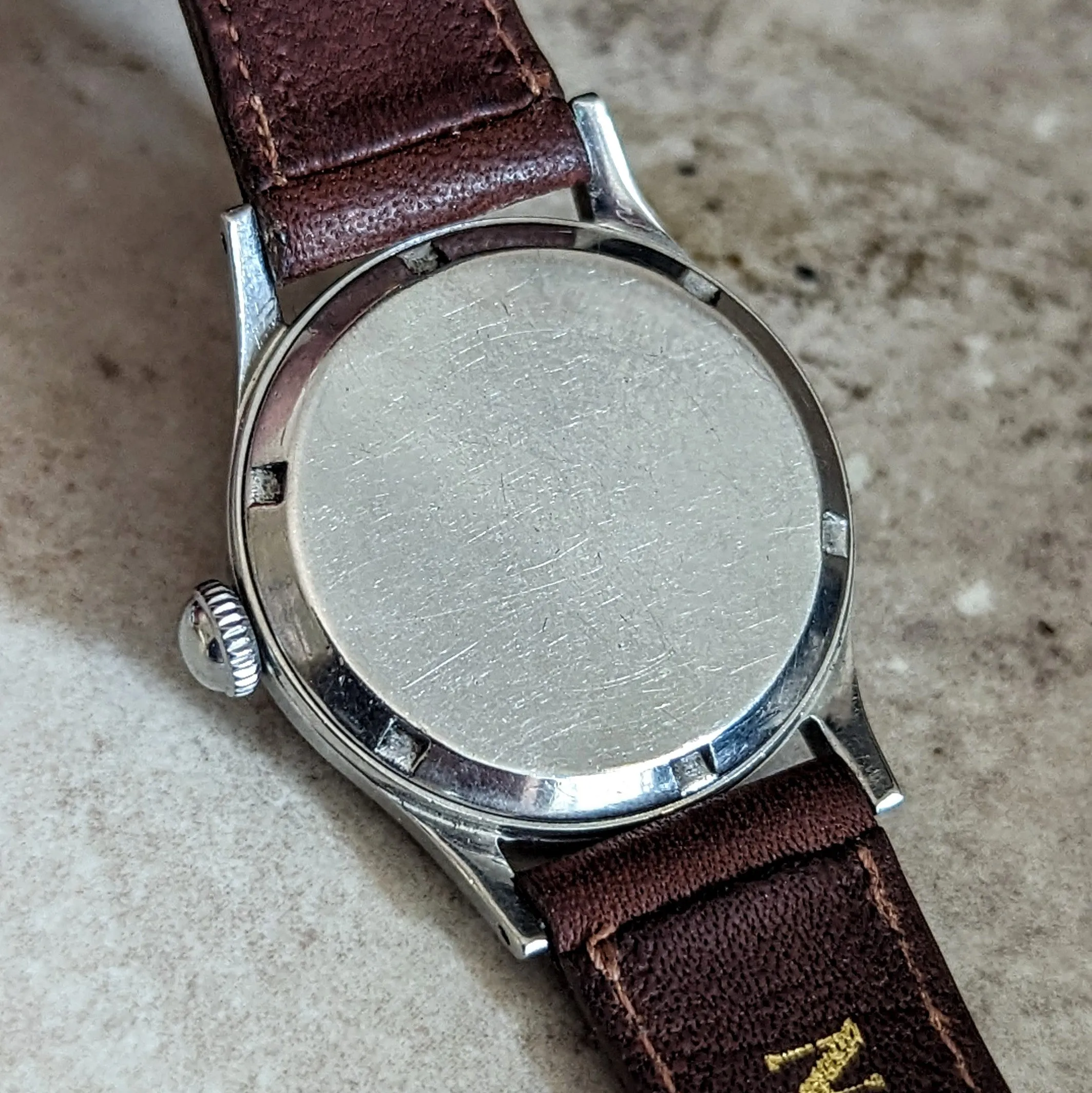 1930s RACINE Military WWII Wristwatch by Gallet & Co. 17 Jewels Swiss Watch