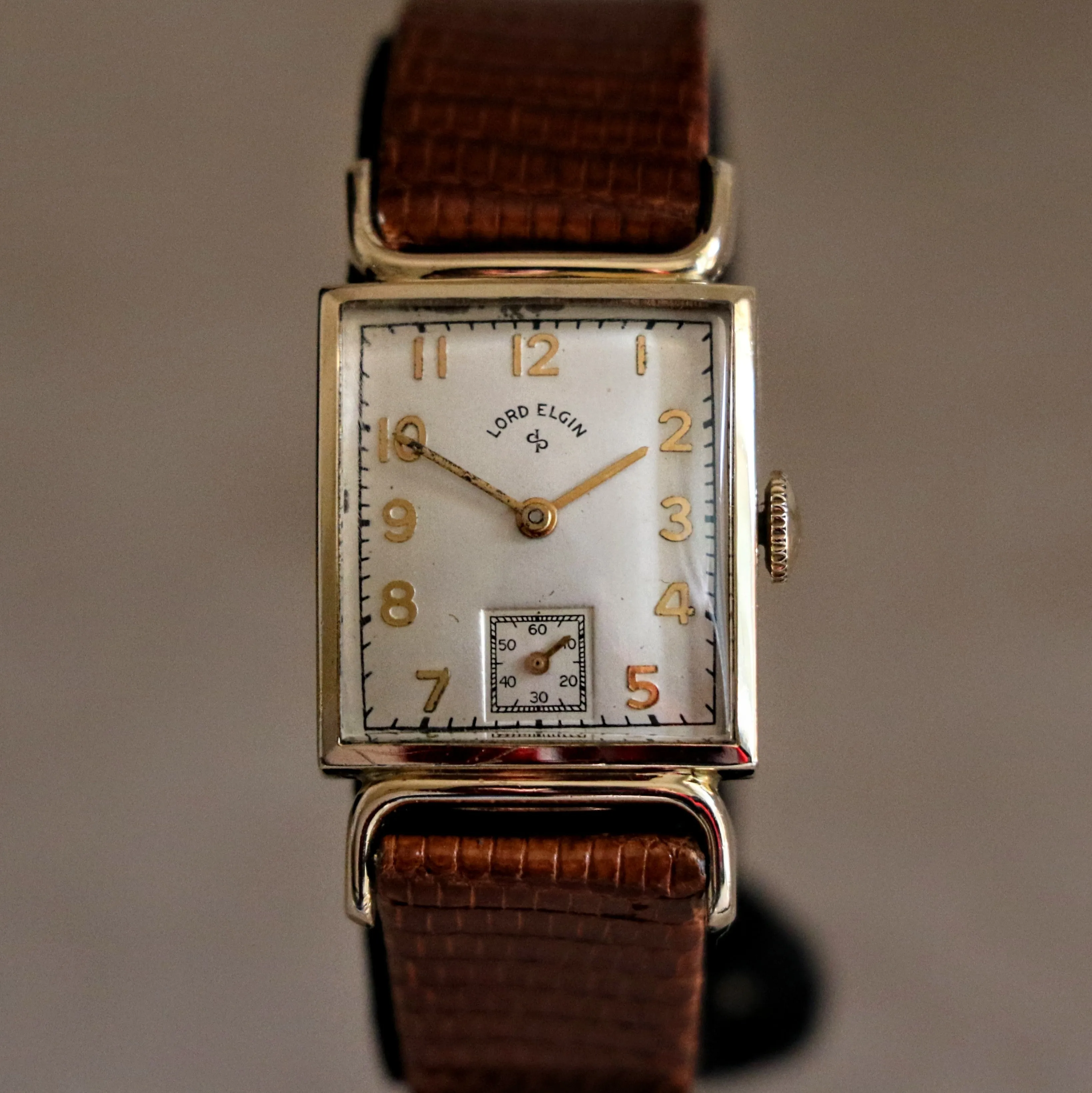 1950 LORD ELGIN Wristwatch 23 Jewels Grade 626 6 ADJ’s U.S.A. Made Vintage Watch