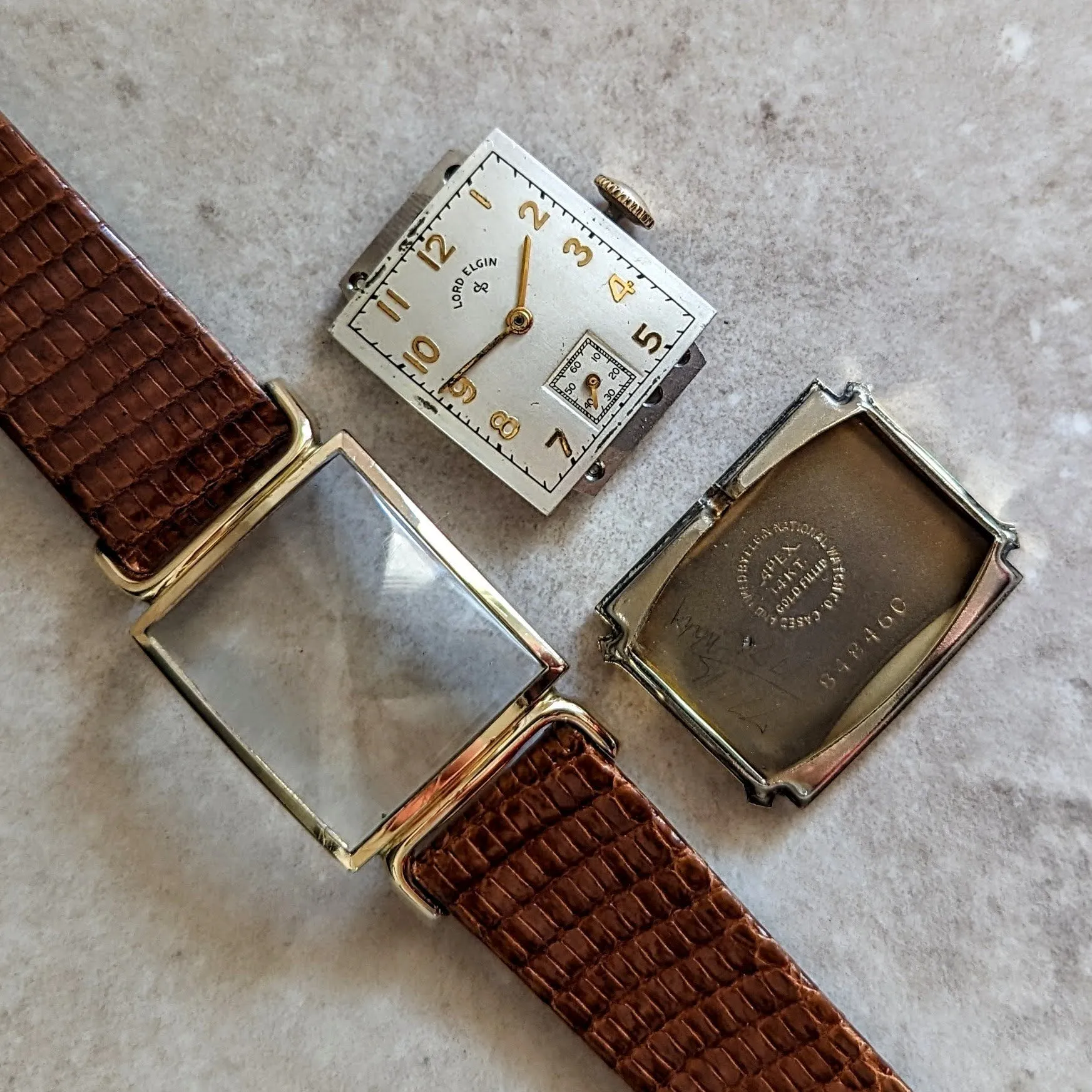 1950 LORD ELGIN Wristwatch 23 Jewels Grade 626 6 ADJ’s U.S.A. Made Vintage Watch