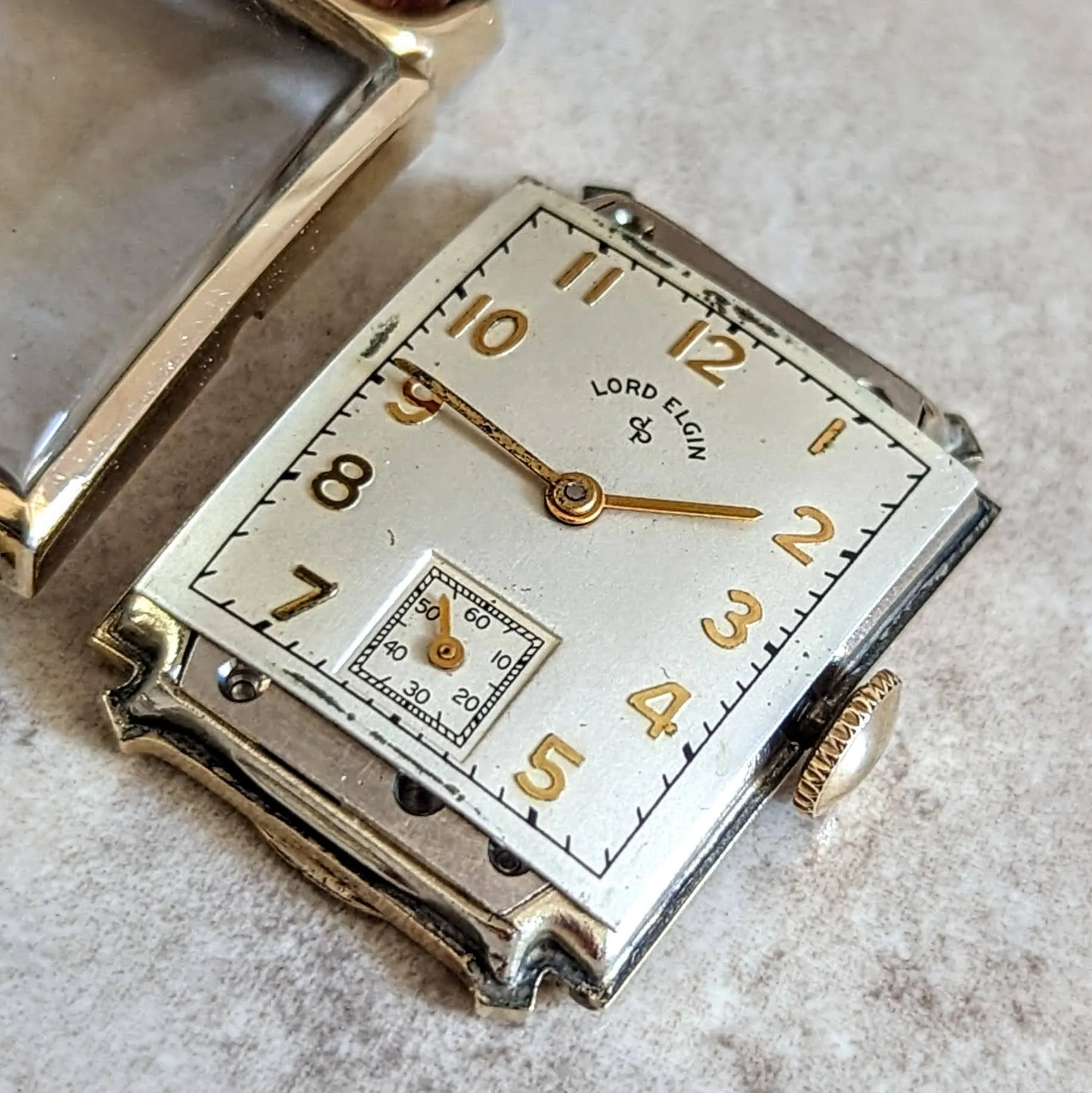 1950 LORD ELGIN Wristwatch 23 Jewels Grade 626 6 ADJ’s U.S.A. Made Vintage Watch