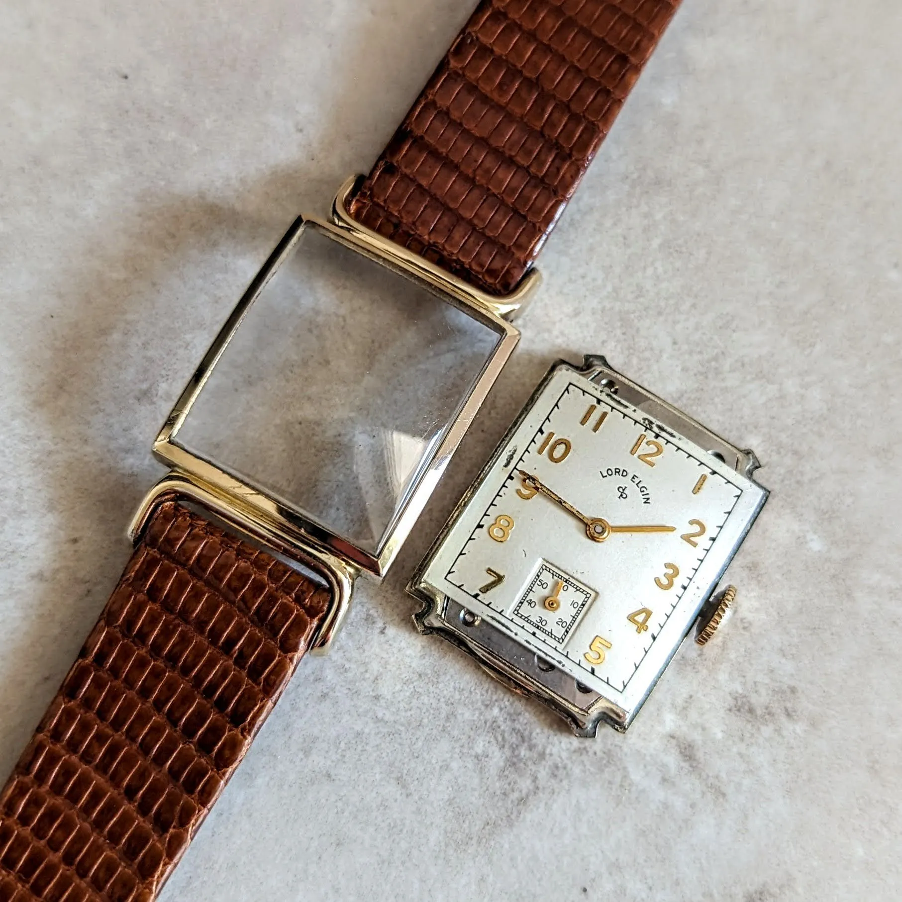 1950 LORD ELGIN Wristwatch 23 Jewels Grade 626 6 ADJ’s U.S.A. Made Vintage Watch