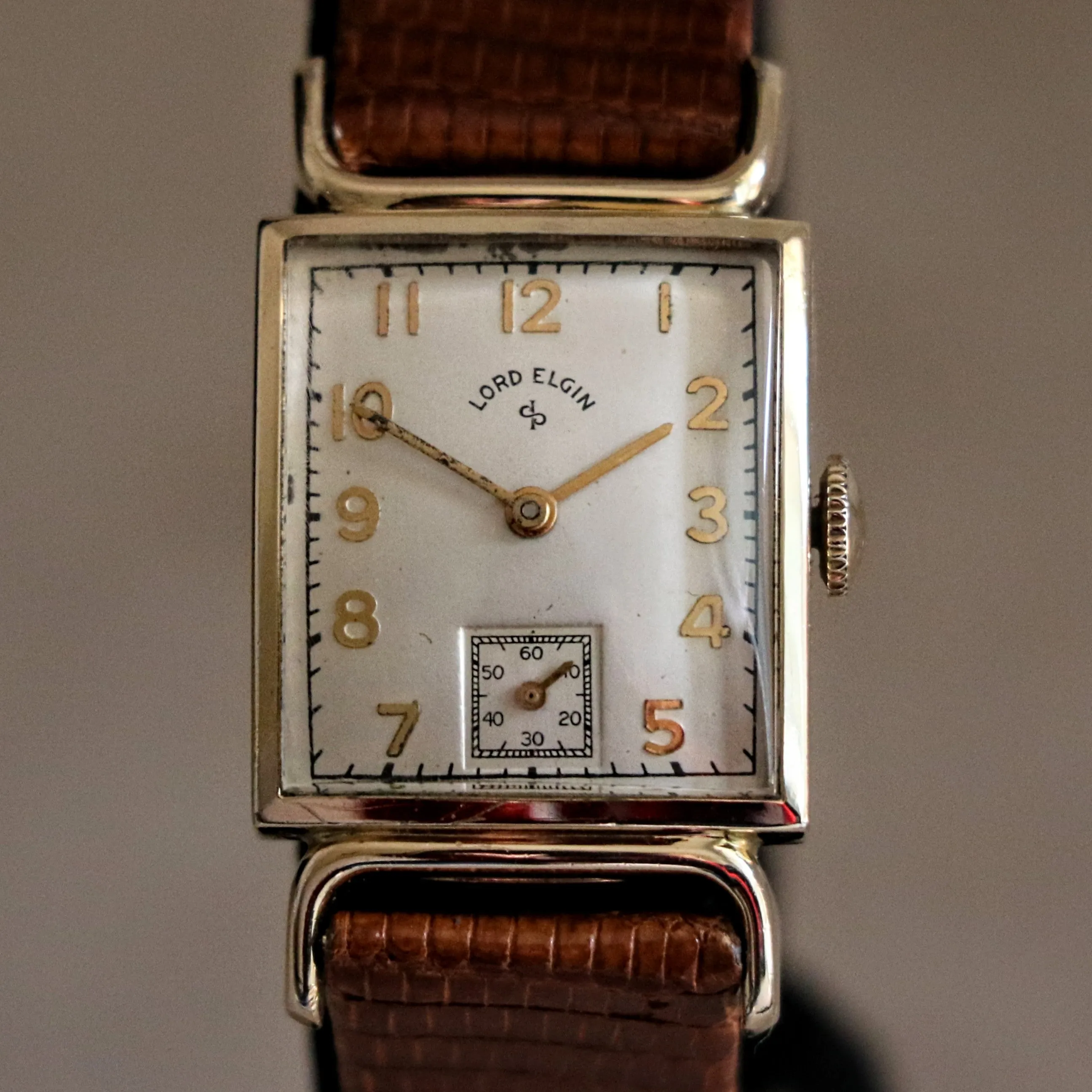 1950 LORD ELGIN Wristwatch 23 Jewels Grade 626 6 ADJ’s U.S.A. Made Vintage Watch
