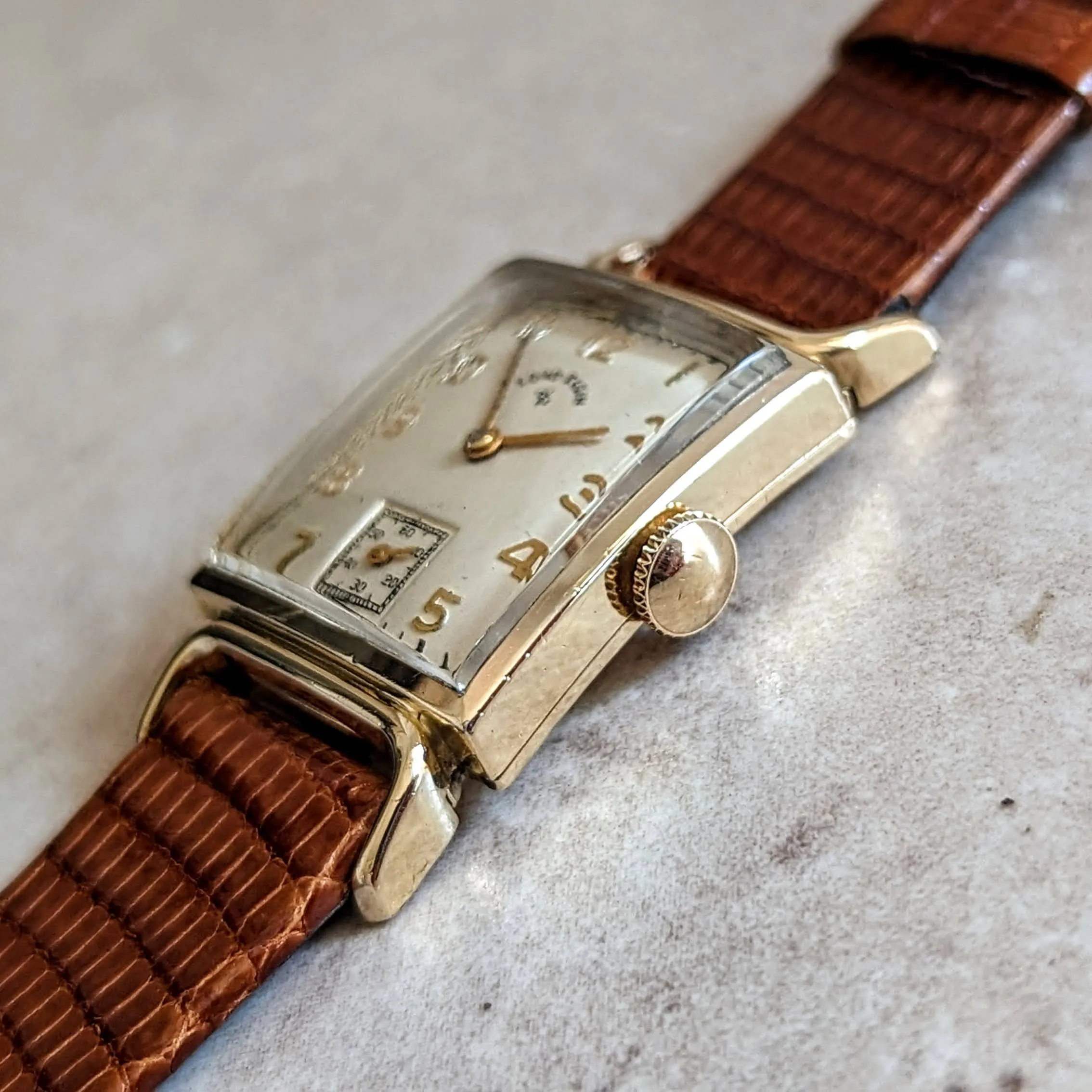 1950 LORD ELGIN Wristwatch 23 Jewels Grade 626 6 ADJ’s U.S.A. Made Vintage Watch