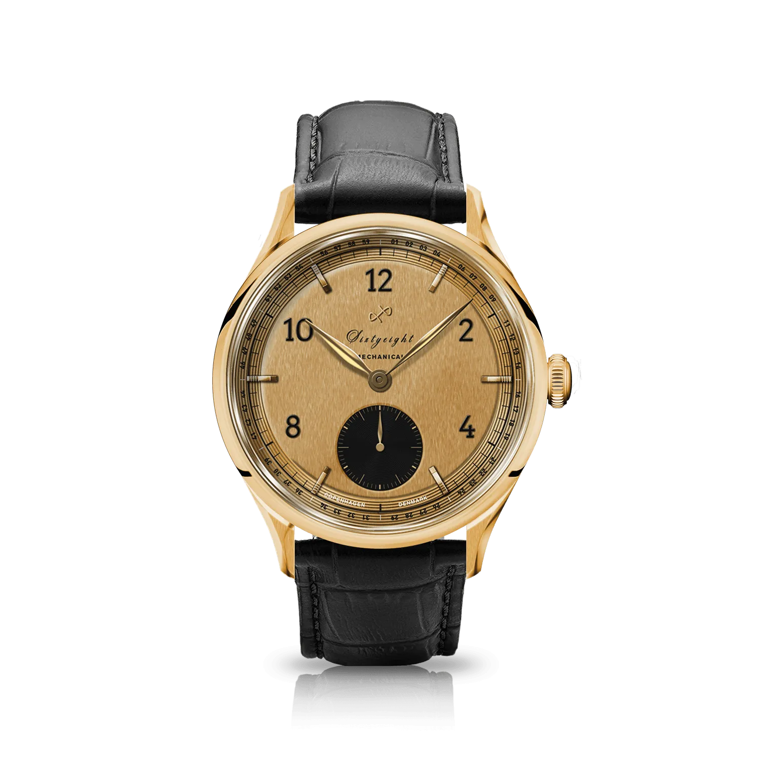 1968 Mechanical (Hand-Wound), Gold / Black