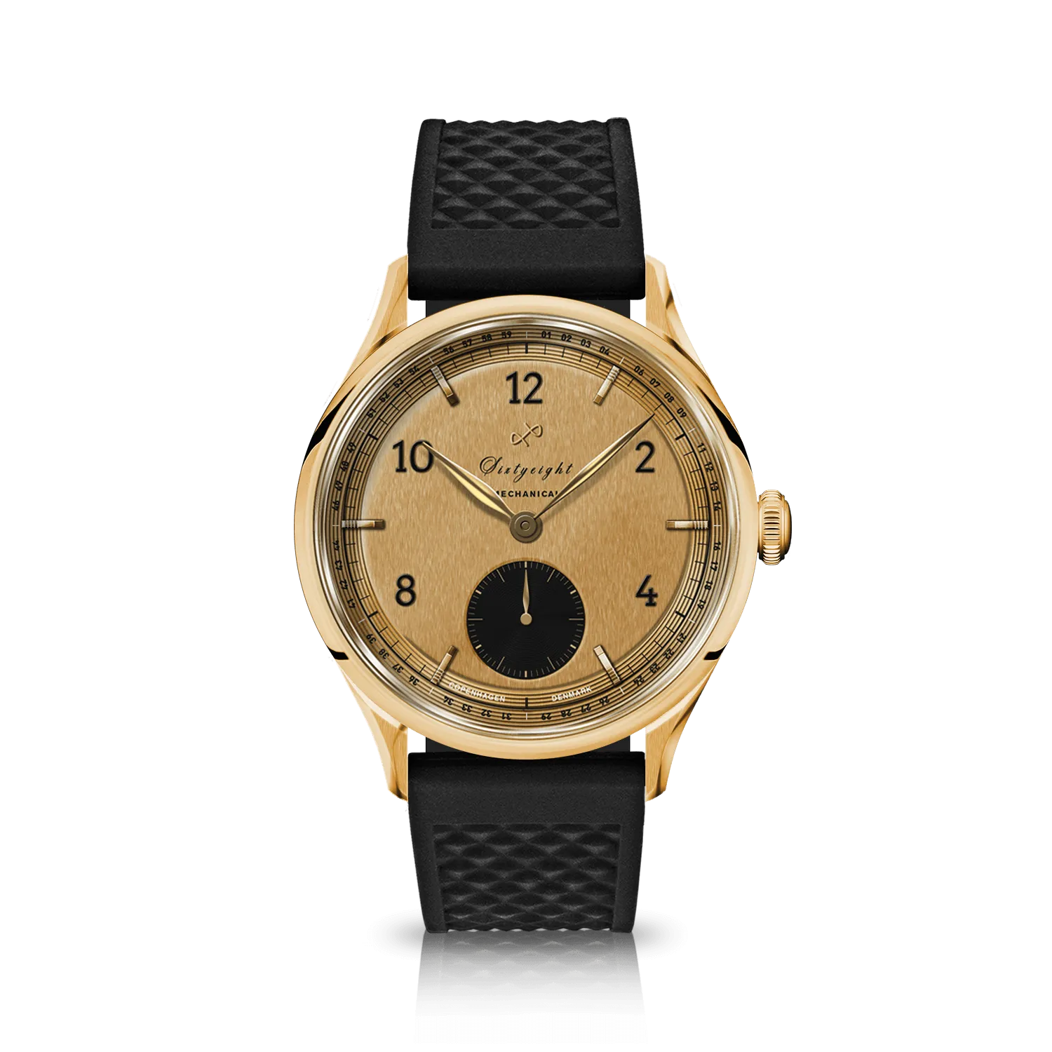 1968 Mechanical (Hand-Wound), Gold / Black