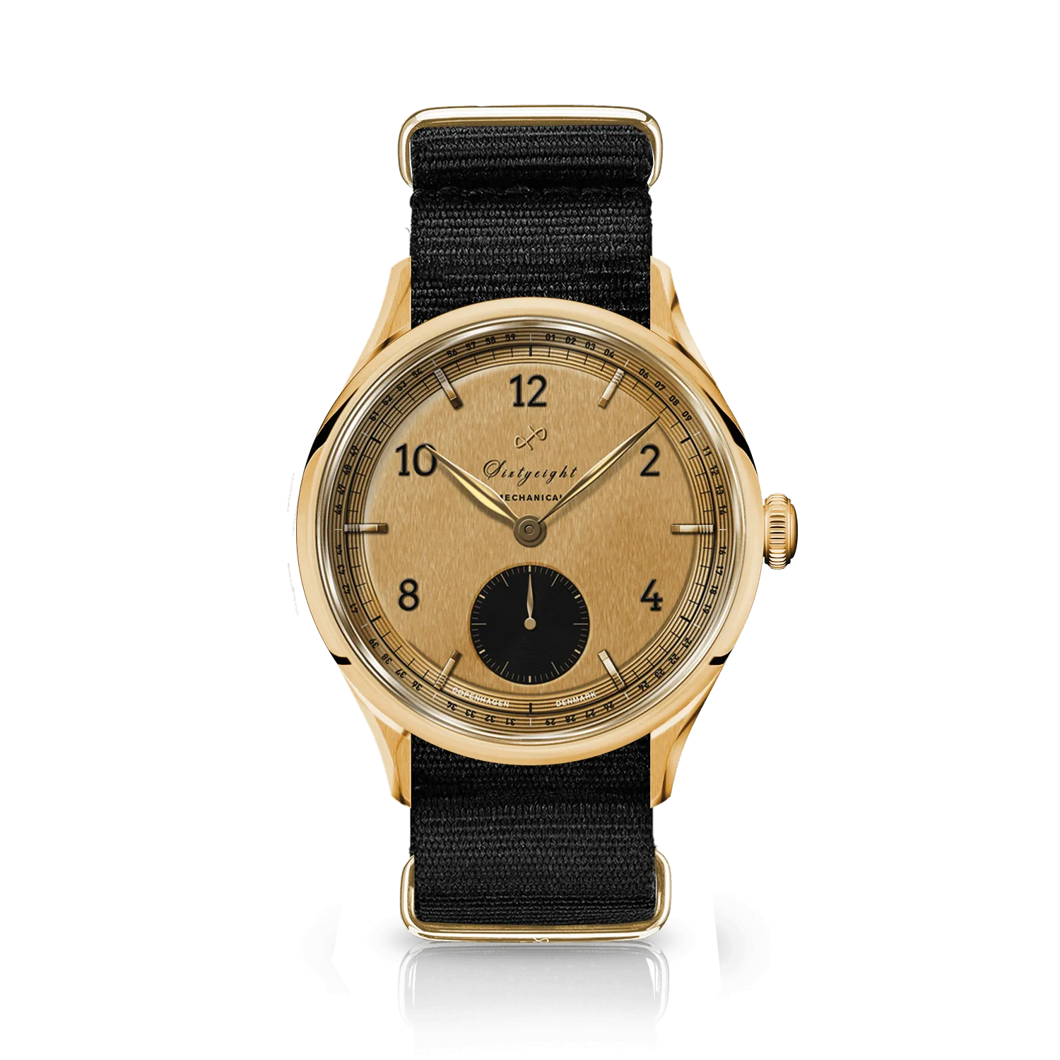 1968 Mechanical (Hand-Wound), Gold / Black