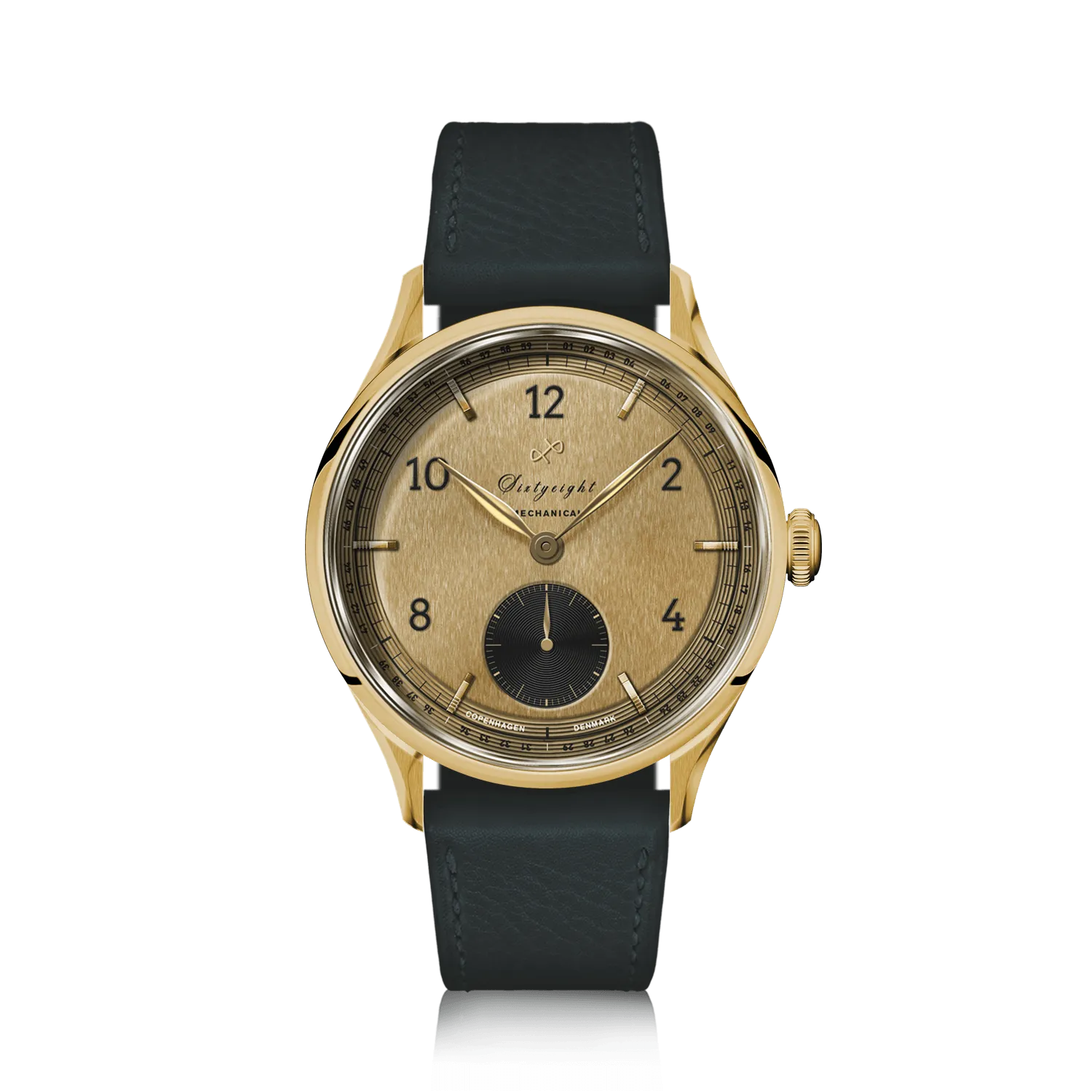 1968 Mechanical (Hand-Wound), Gold / Black