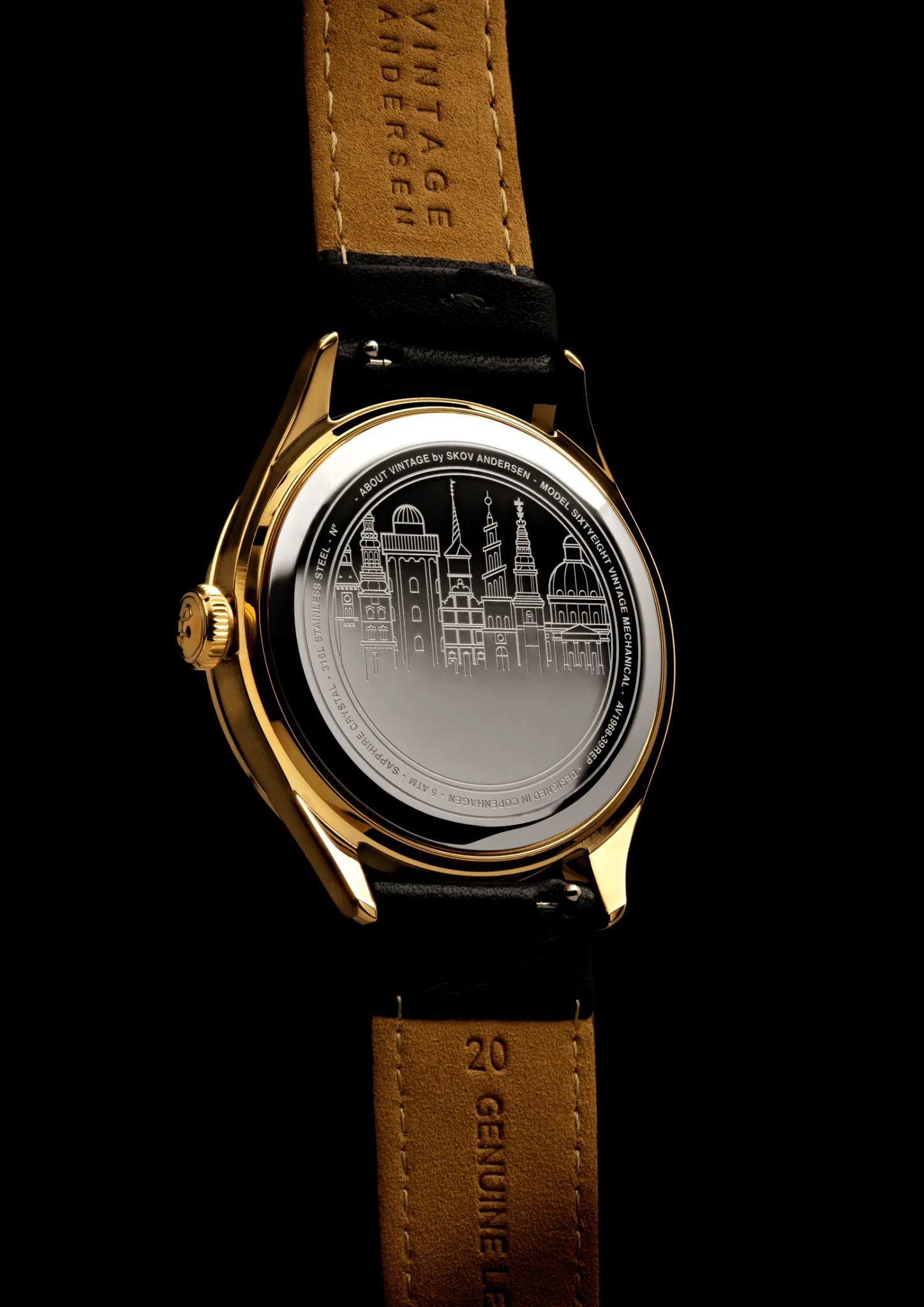 1968 Mechanical (Hand-Wound), Gold / Black