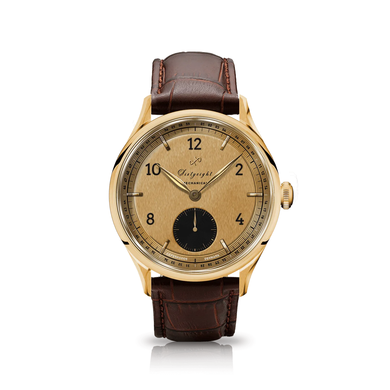 1968 Mechanical (Hand-Wound), Gold / Black