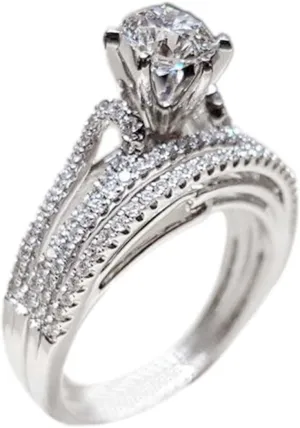 2 Pcs Couples Ring Jewelry Birthday Bridal Party Ring Womens Exquisite Rings Round Shaped Zircon Rings Set