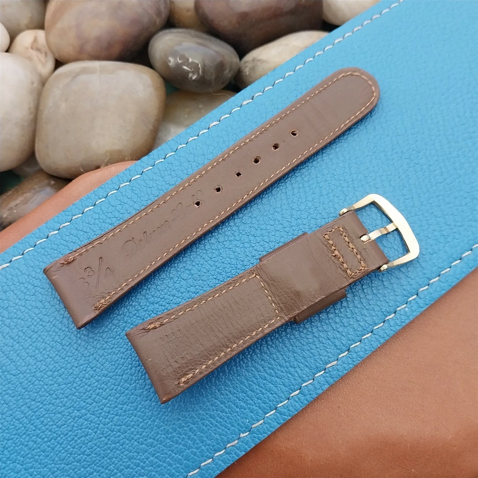 3/4" Short Calf Mormac USA Classic Tapered 1960s nos Unused Vintage Watch Band