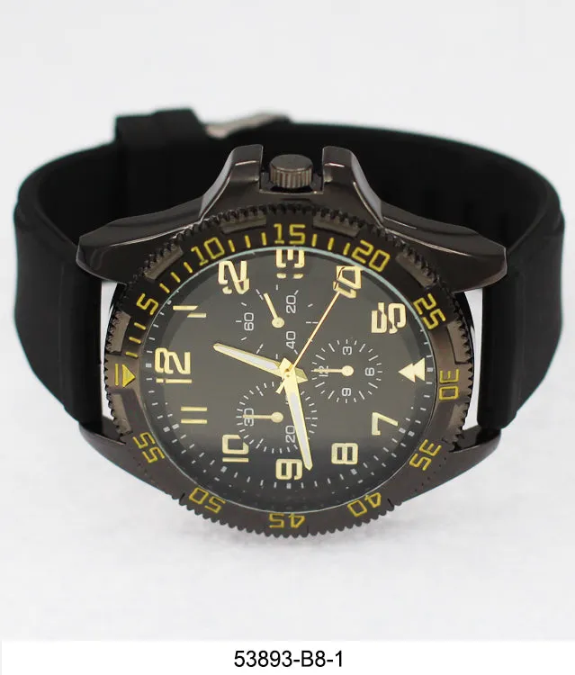 5389-B8-Gift Boxed Rubbber Strap Watch