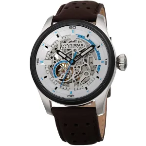 Akribos Xxiv Automatic Silver Dial Men's Watch AK1010SSBR