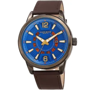 Akribos Xxiv Quartz Blue Dial Men's Watch AK1079BUBR