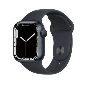 Apple Watch S7 GPS 41mm Aluminium Case with Midnight Sport Band (Refurbished Grade A)