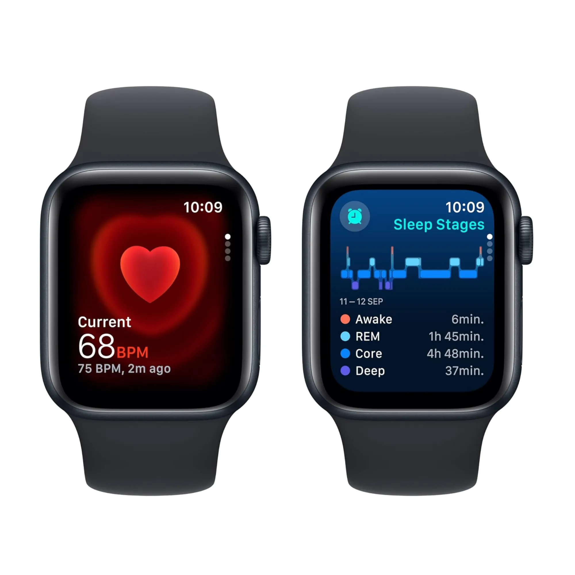 Apple Watch SE 2nd Gen GPS 40mm Midnight Aluminium Case - AU Version ( Grade - A )