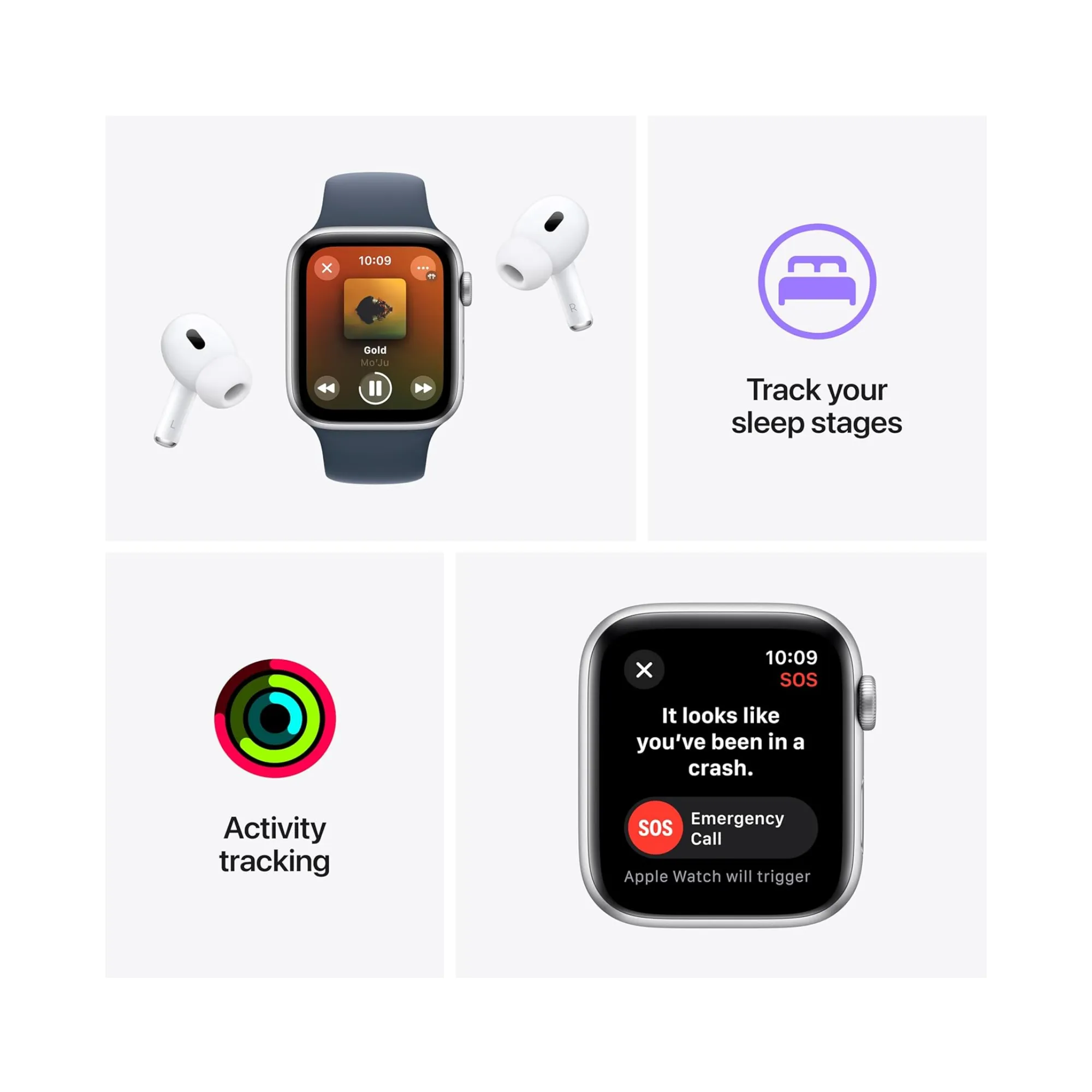 Apple Watch SE 2nd Gen GPS 40mm Midnight Aluminium Case - AU Version ( Grade - A )