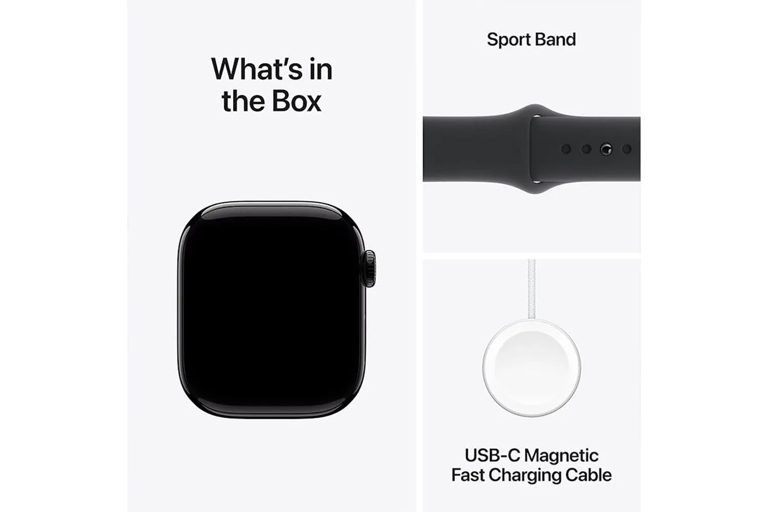 Apple Watch Series 10 | 46mm | Jet Black Aluminium Case Black Sport Band M/L
