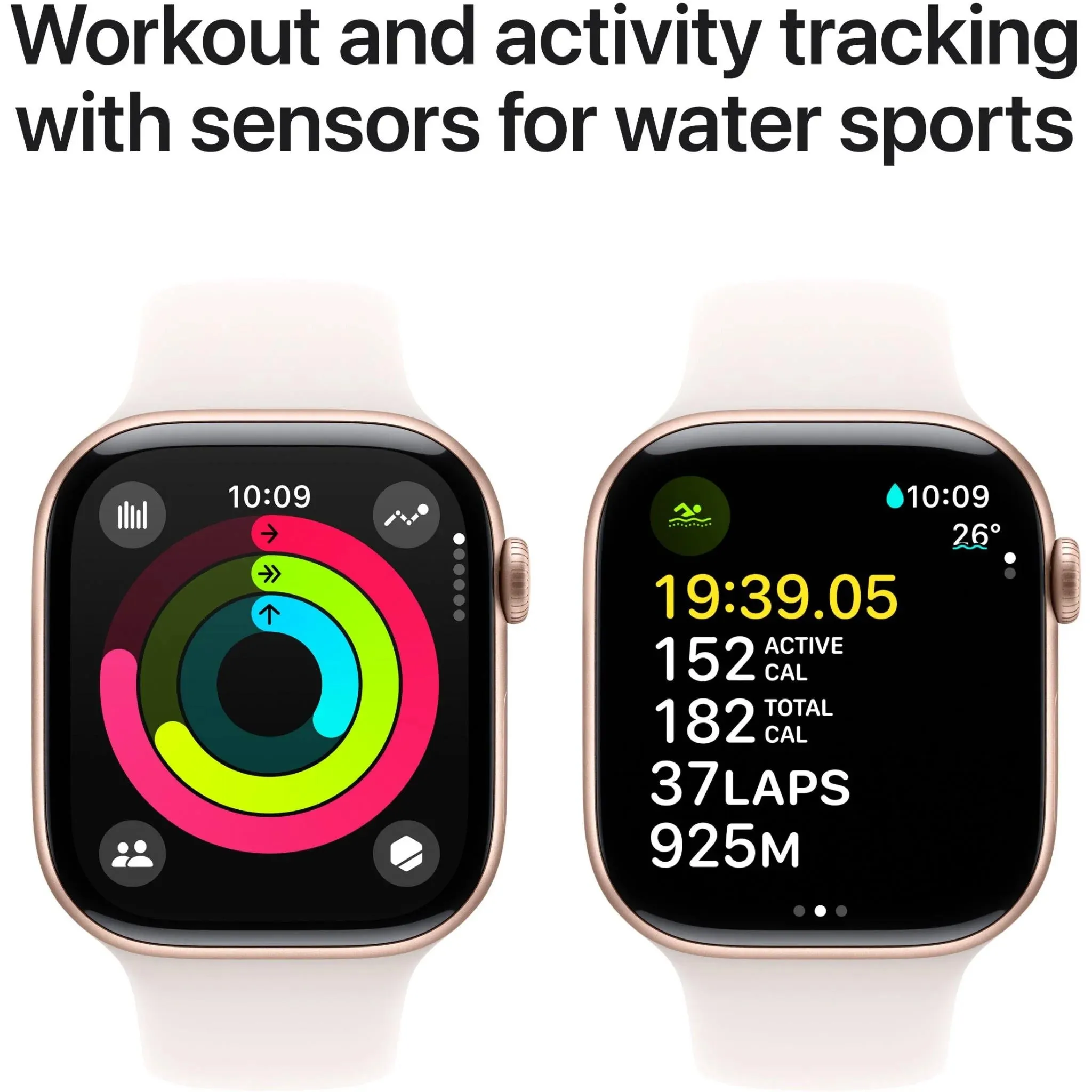 Apple Watch Series 10 46mm Rose Gold Aluminium Case GPS   Cellular Sport Band- Open Never Used - ( AU Version )