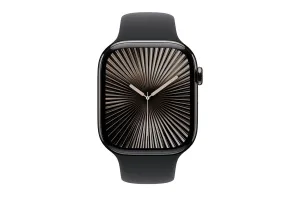 Apple Watch Series 10 GPS   Cellular | 46mm | Slate Titanium Case with Black Sport Band M/L