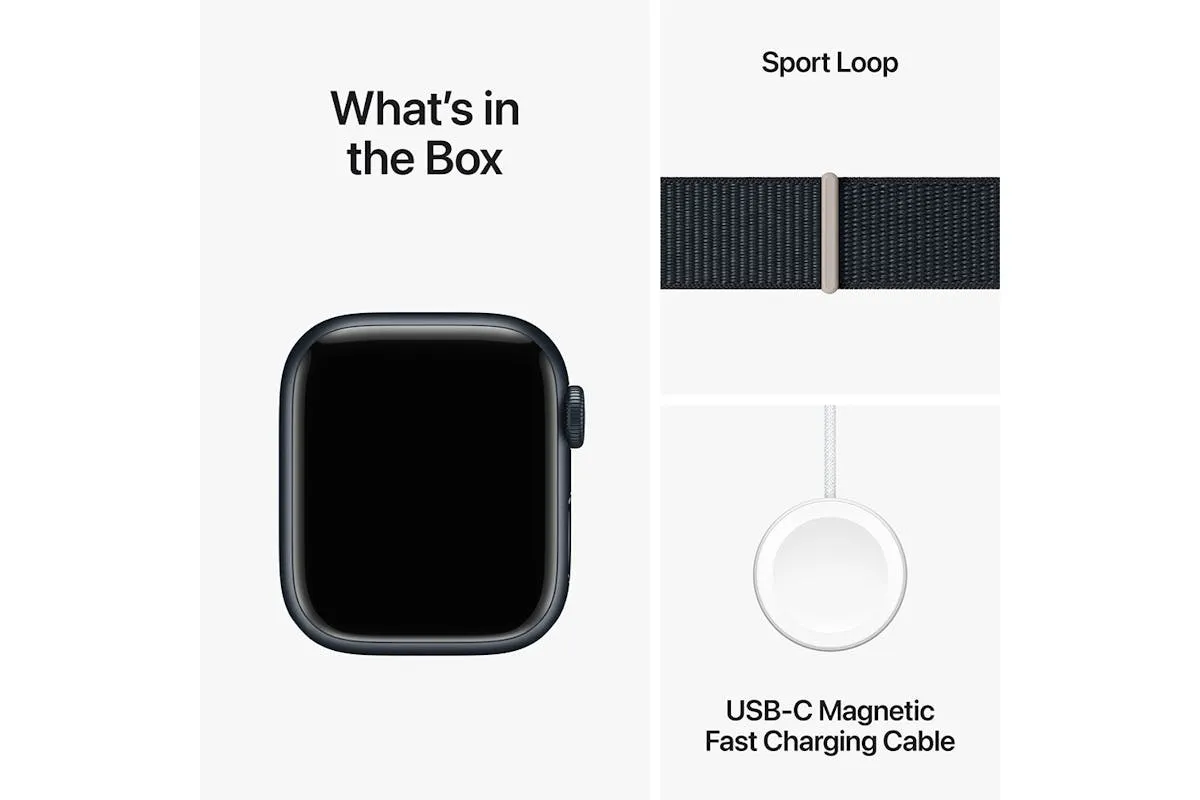 Apple Watch Series 9 | 41mm | Midnight Aluminium Midnight Sport Loop