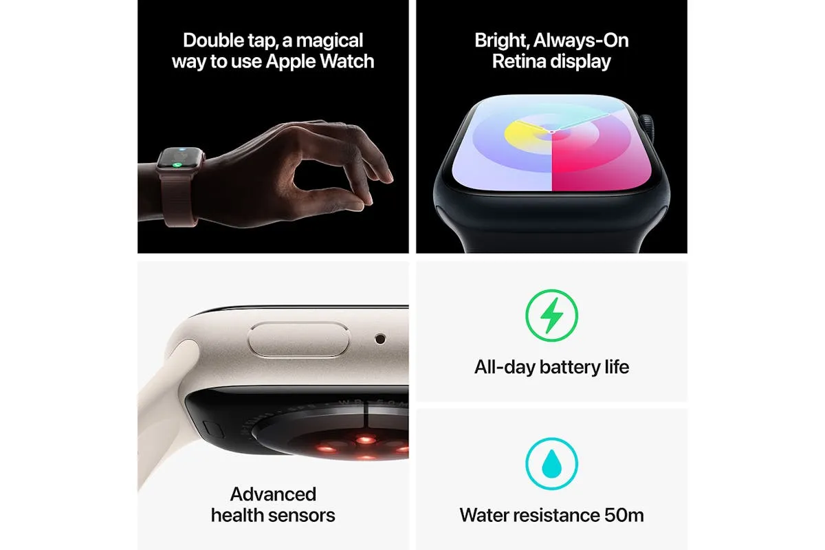 Apple Watch Series 9 | 41mm | Midnight Aluminium Midnight Sport Loop