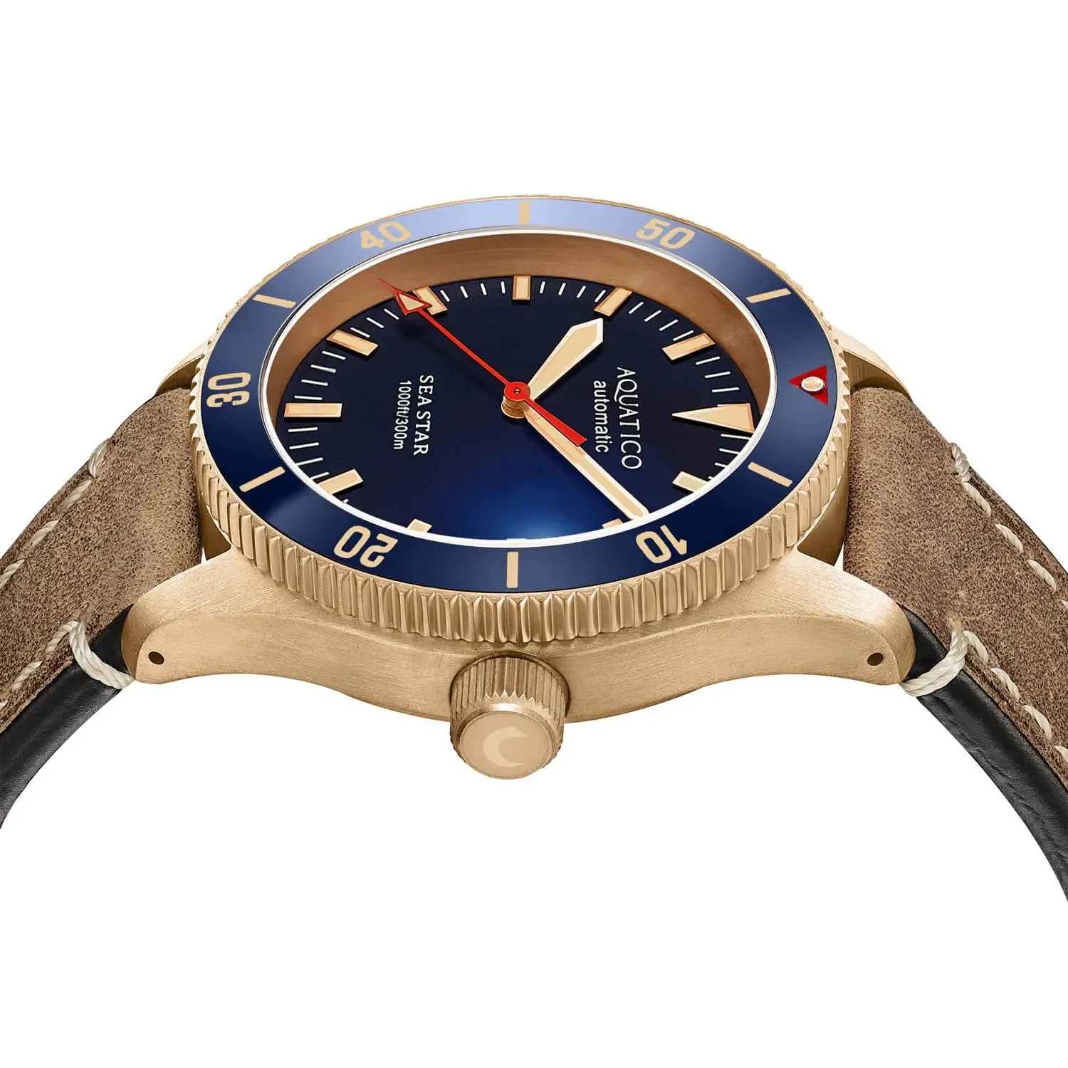 Aquatico Bronze Sea Star Blue Dial Watch (NH35 No Date)