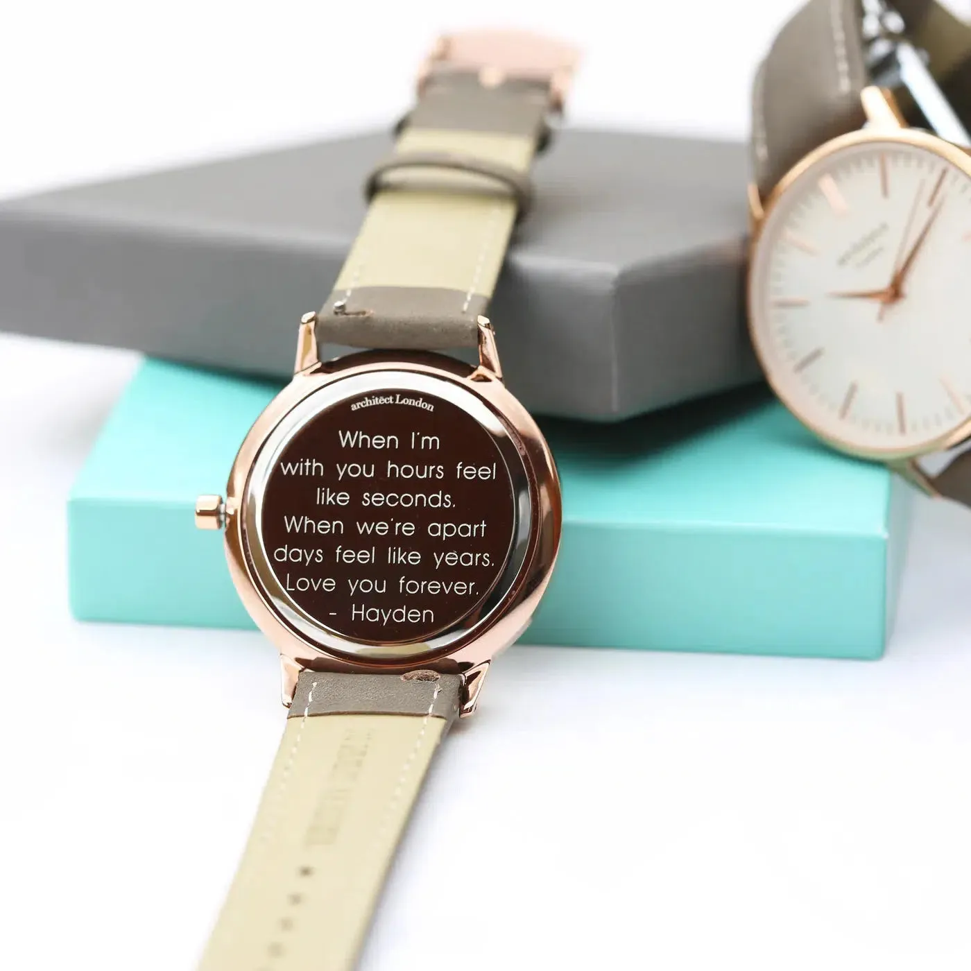 Architēct Blanc - Personalised Ladies' Watch - Light Grey