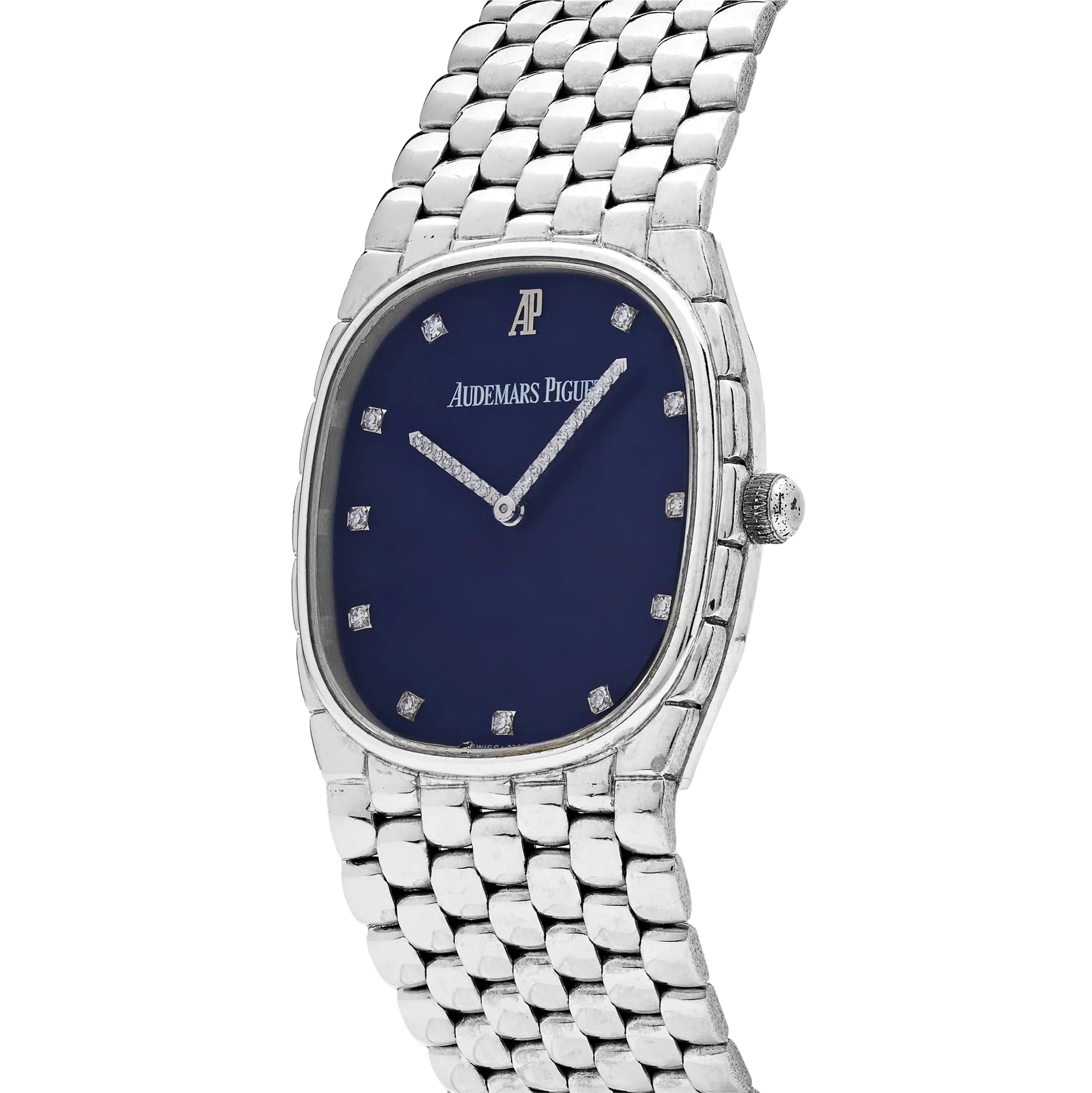 Audemars Piguet Cobra Vintage White Gold Diamond Dark Navy Dial (1970s)
