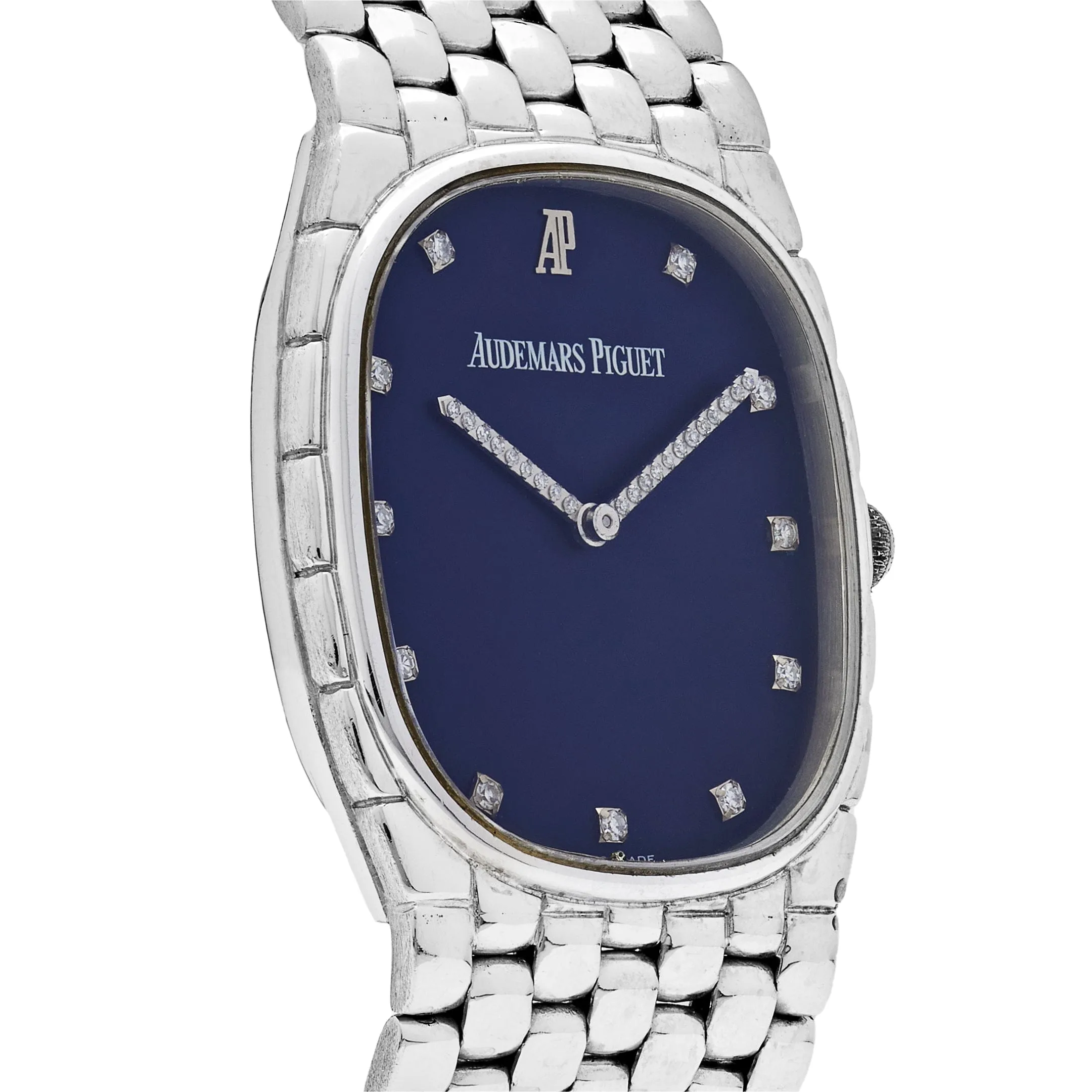 Audemars Piguet Cobra Vintage White Gold Diamond Dark Navy Dial (1970s)