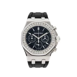 Audemars Piguet Royal Oak Offshore 26231ST.ZZ.D002CA.01 'Lady' Stainless Steel Black Dial Diamond Bezel (2018)