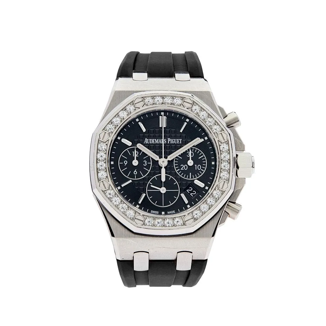 Audemars Piguet Royal Oak Offshore 26231ST.ZZ.D002CA.01 'Lady' Stainless Steel Black Dial Diamond Bezel (2018)