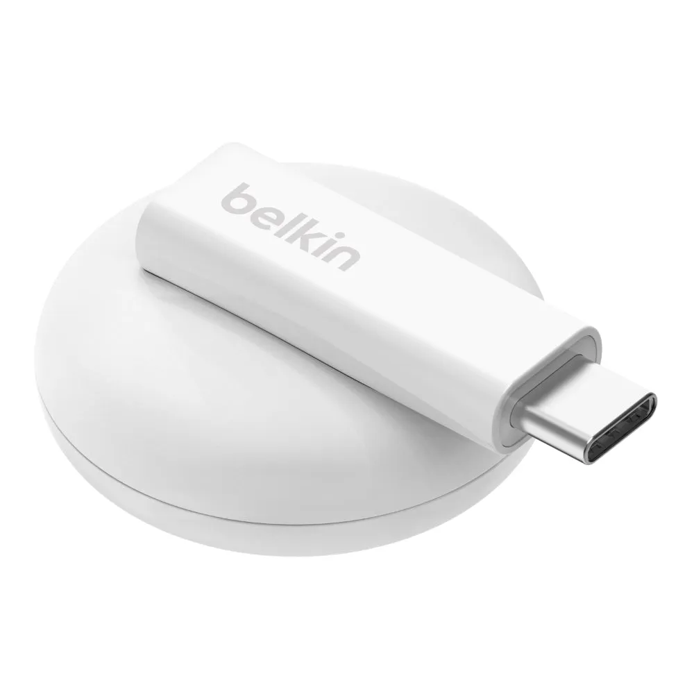 BELKIN Wireless Charger Apple Watch Dongle USB-C Fast Charging White