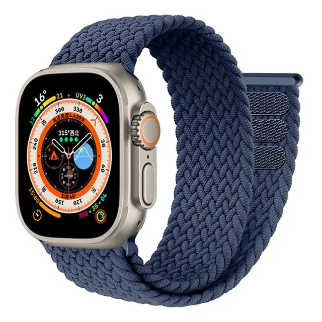 Braided Solo Loop For Apple watch Ultra band 49mm 45mm 41mm 44mm 40mm 42mm correa bracelet iWatch series 9 7 SE 8 6 5 4 3 strap