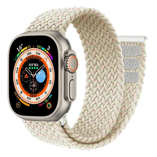 Braided Solo Loop For Apple watch Ultra band 49mm 45mm 41mm 44mm 40mm 42mm correa bracelet iWatch series 9 7 SE 8 6 5 4 3 strap