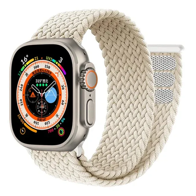 Braided Solo Loop For Apple watch Ultra band 49mm 45mm 41mm 44mm 40mm 42mm correa bracelet iWatch series 9 7 SE 8 6 5 4 3 strap