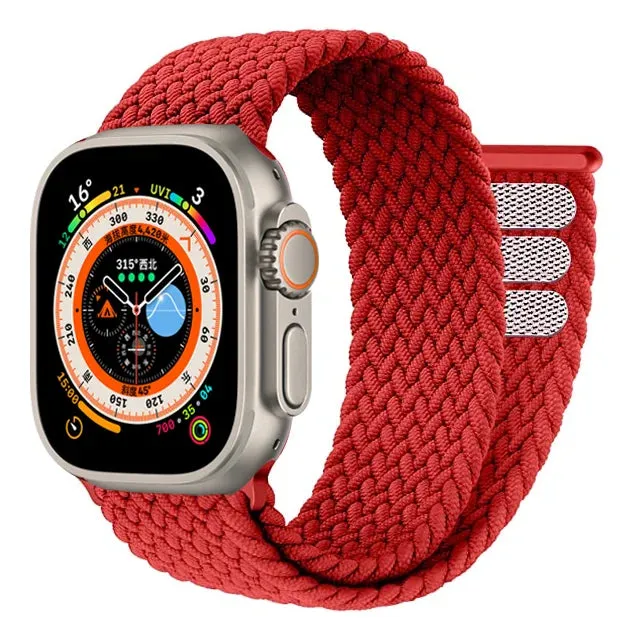 Braided Solo Loop For Apple watch Ultra band 49mm 45mm 41mm 44mm 40mm 42mm correa bracelet iWatch series 9 7 SE 8 6 5 4 3 strap