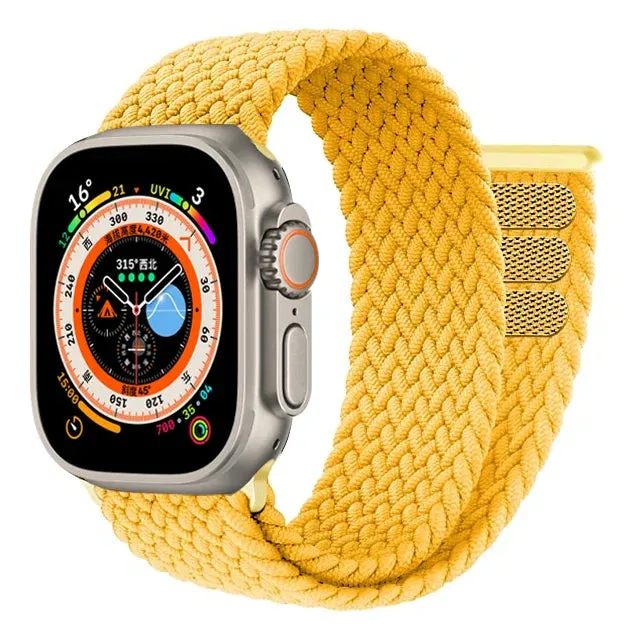 Braided Solo Loop For Apple watch Ultra band 49mm 45mm 41mm 44mm 40mm 42mm correa bracelet iWatch series 9 7 SE 8 6 5 4 3 strap