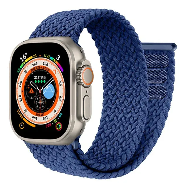 Braided Solo Loop For Apple watch Ultra band 49mm 45mm 41mm 44mm 40mm 42mm correa bracelet iWatch series 9 7 SE 8 6 5 4 3 strap