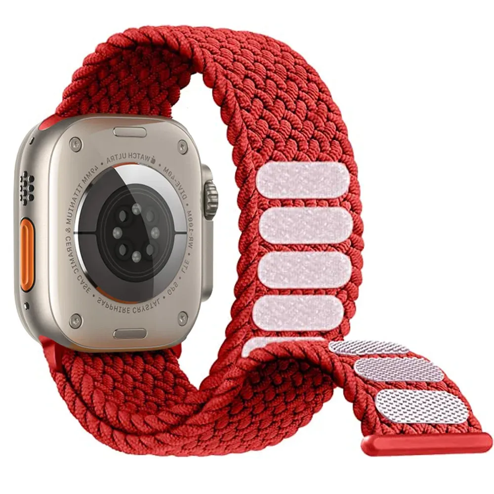 Braided Solo Loop For Apple watch Ultra band 49mm 45mm 41mm 44mm 40mm 42mm correa bracelet iWatch series 9 7 SE 8 6 5 4 3 strap