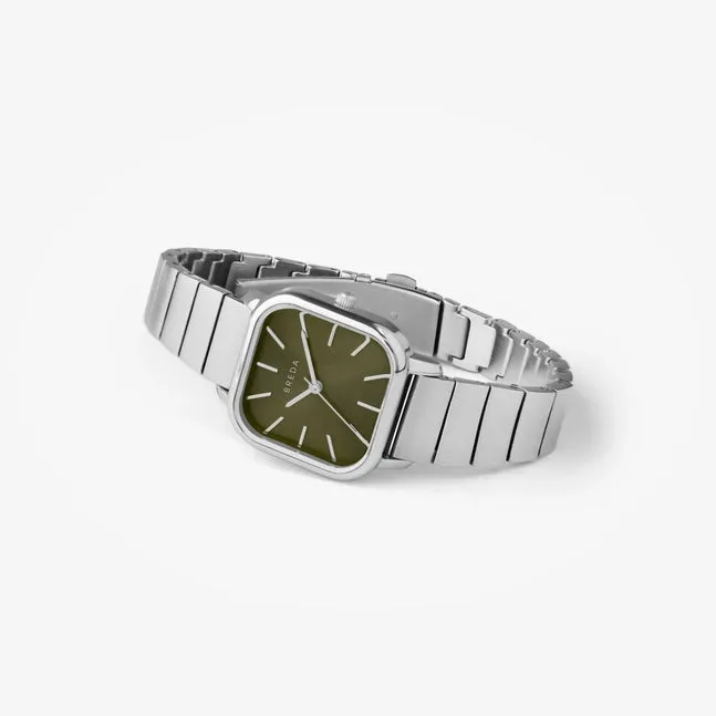 BREDA 'Esther' 1735a Silver and Metal Bracelet Watch
