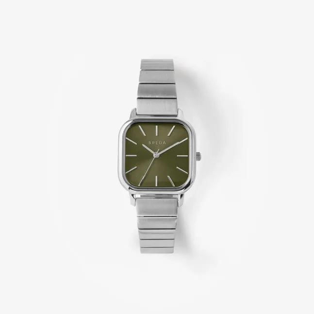 BREDA 'Esther' 1735a Silver and Metal Bracelet Watch