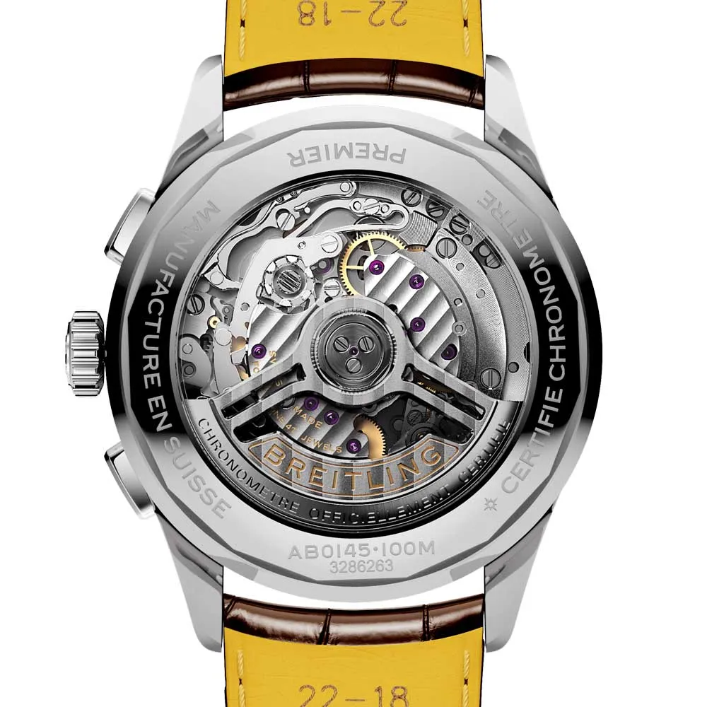 Breitling Premier B01 Chronograph 42mm Cream Dial Automatic Gents Watch AB0145211G1P1