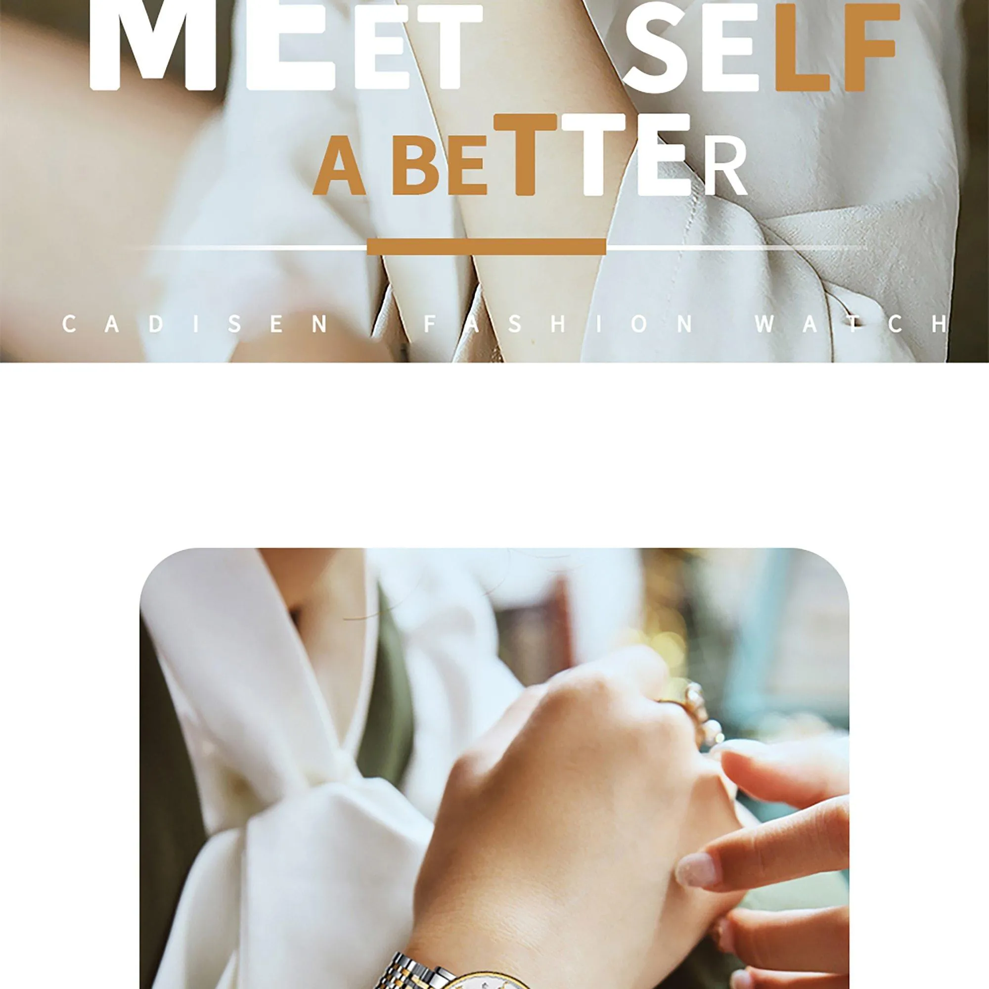 CADISEN New Women Gift Fashion Brand Quartz Wristwatch Ladies Luxury Rose Gold Watch Female Moon Phase Watch Relogio Feminino