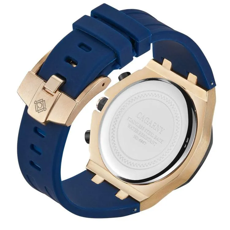 CAGARNY 6867 Multifunction Quartz Sports Watch with Six Needles for Men