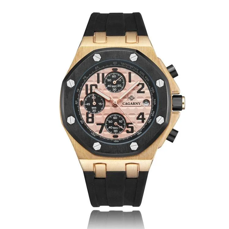 CAGARNY 6867 Multifunction Quartz Sports Watch with Six Needles for Men