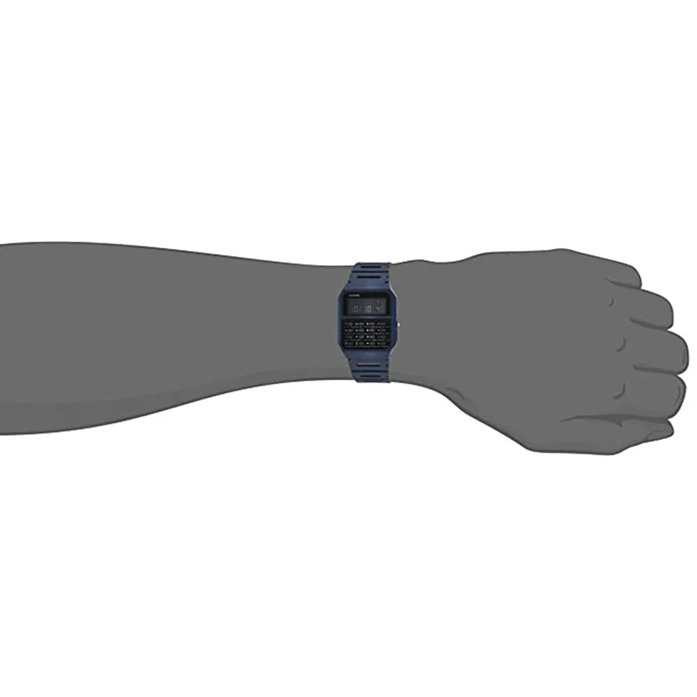 Casio Unisex Blue Resin Band Digital Quartz Watch - CA-53WF-2BDF