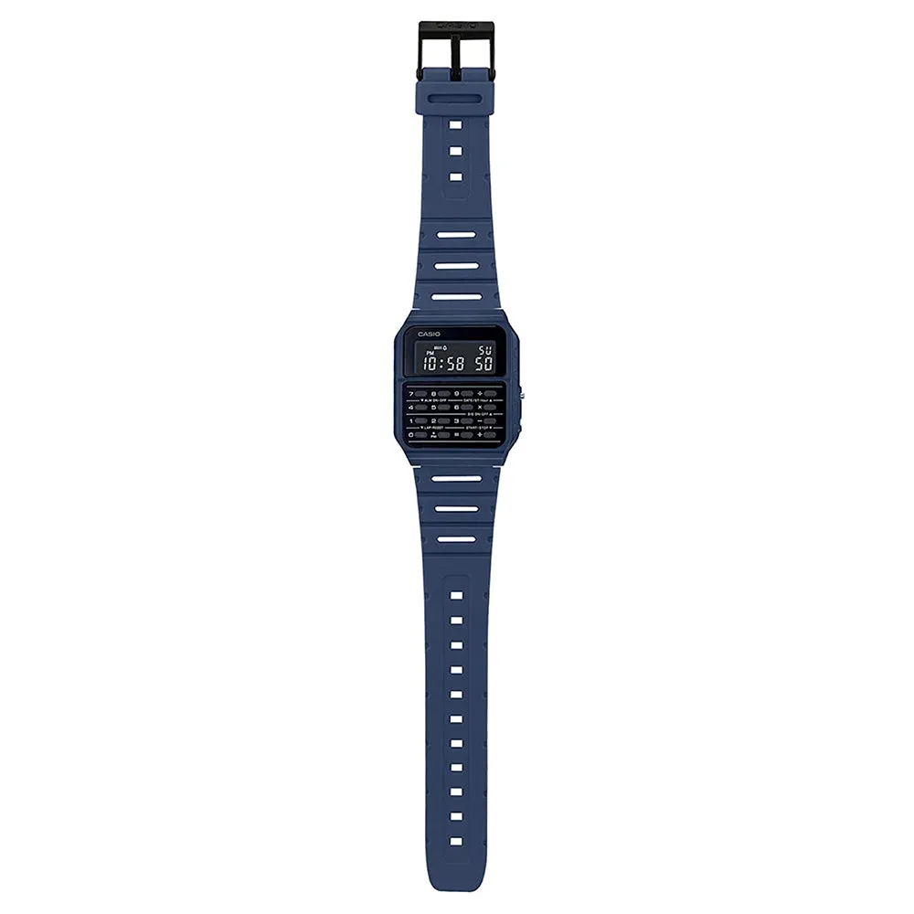 Casio Unisex Blue Resin Band Digital Quartz Watch - CA-53WF-2BDF