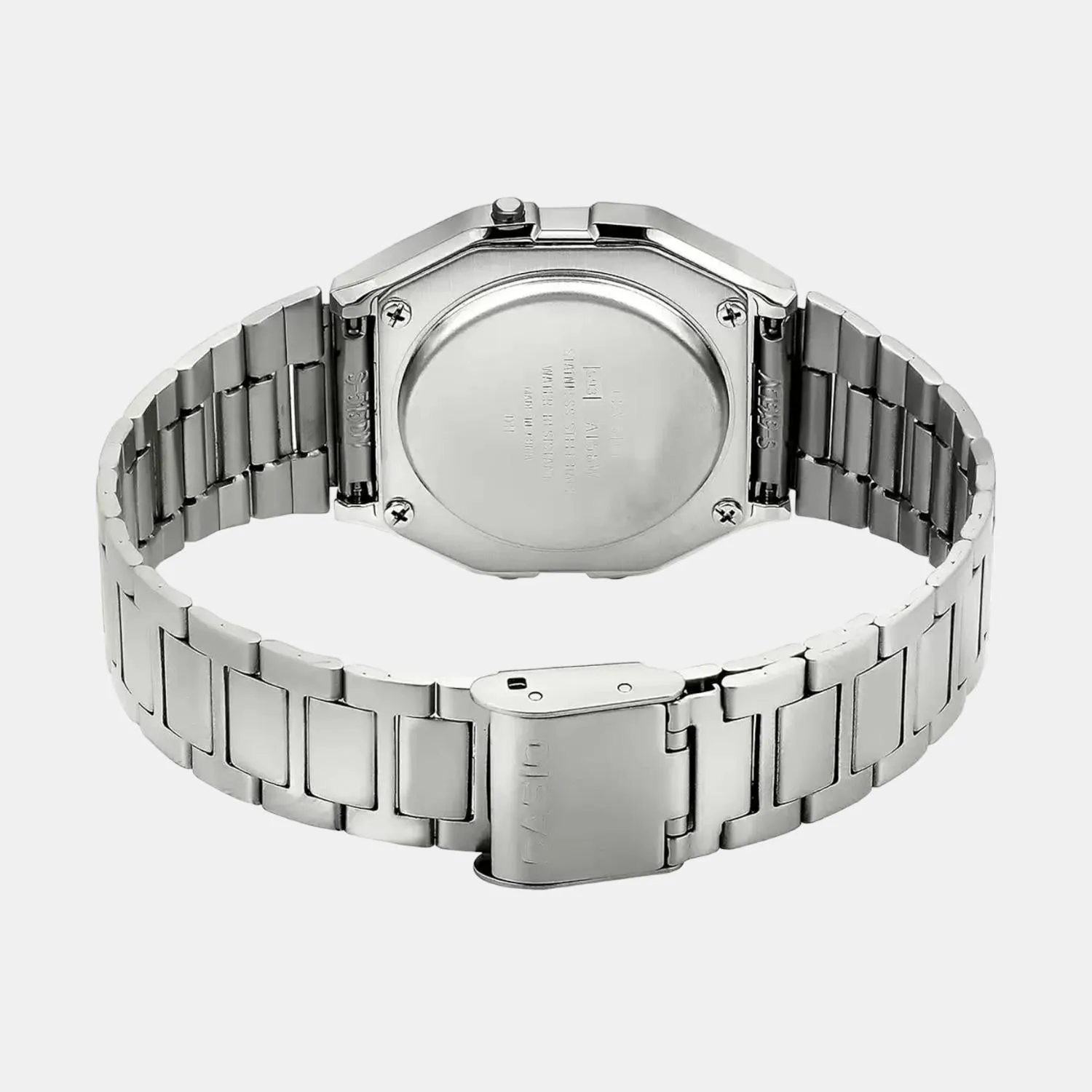 Casio Vintage Silver Digital Unisex Watch A-158WA-1Q - D011
