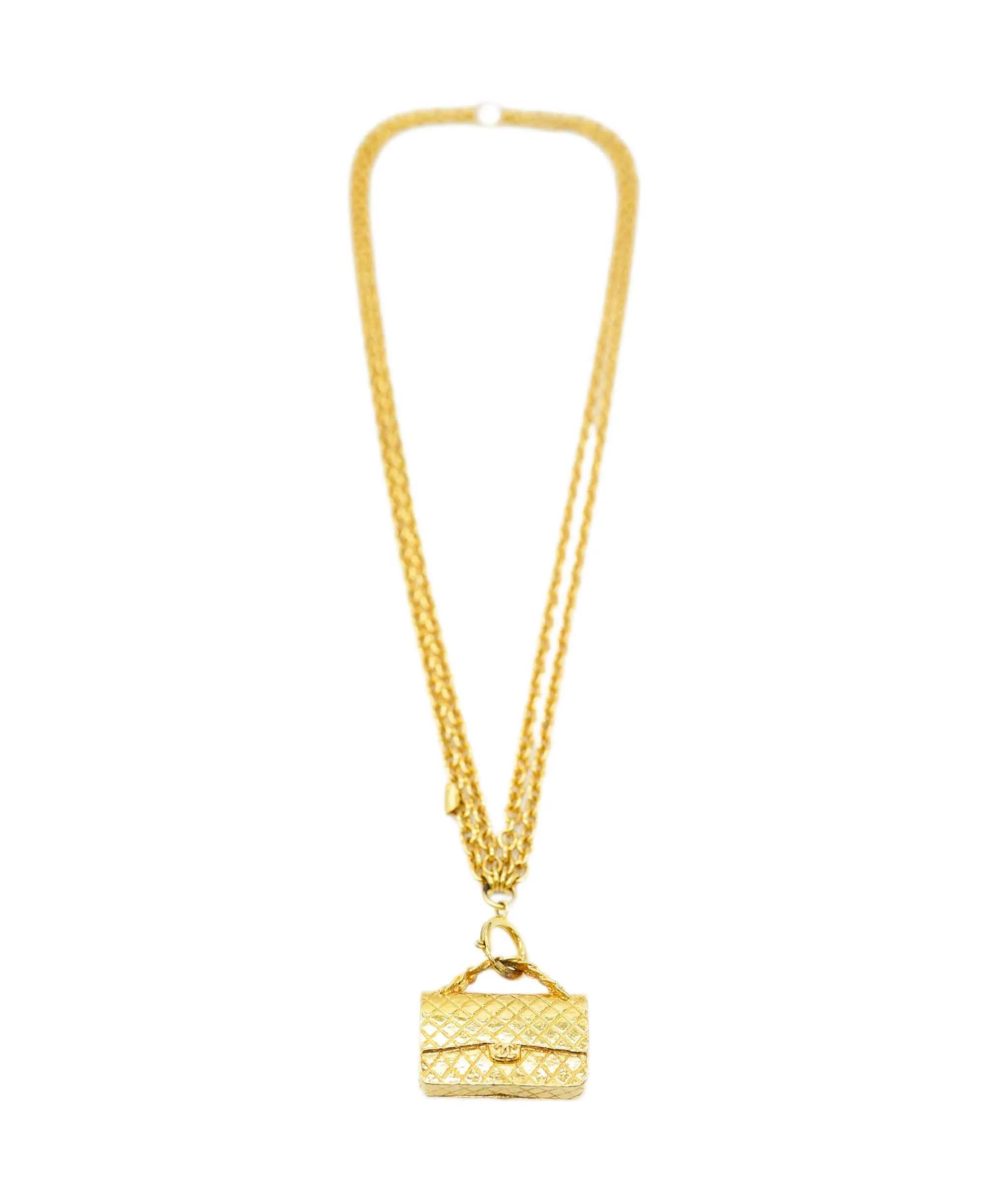 Chanel gold classic flap necklace /belt - coming by itself  - AJC0734